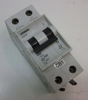 Buy Siemens 5SX2 232-8 D32 Circuit Breaker, 2-Pole, 32A • 14.99$