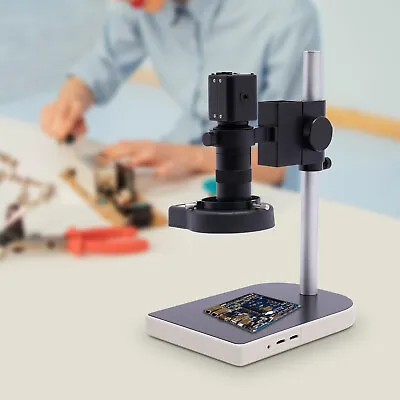 Buy 16MP 1080P Industrial Electronic Digital Microscope Camera Set Stand Stereo • 112.10$