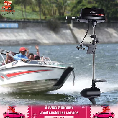 Buy 60V Electric Outboard Trolling Motor Fishing Boat Kayak Engine Motor 2.2KW USA • 435.88$