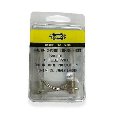Buy Speeco Farmex S070941ZBU-P7941ZBU 3/8” Diameter PTO Locking Pin, 2 Pieces, New • 8$