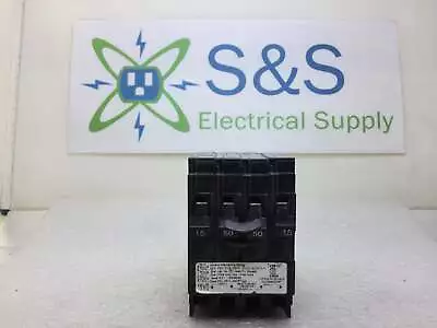 Buy Siemens Q21550CT 2 Pole 120/240 VAC 2-15 Amp/2-50 Amp Quad Style Circuit Breaker • 16.95$