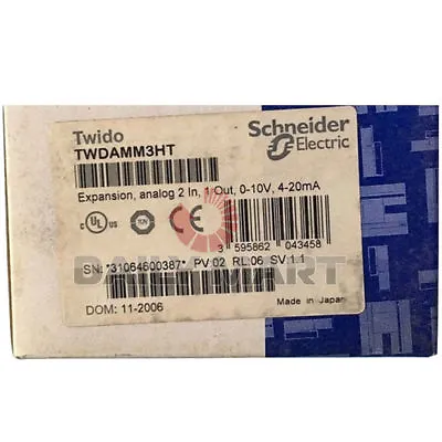 Buy New Schneider TWDAMM3HT Expansion Module Input/Output 2IN / 1OUT 24VDC PLC 1PC • 200.62$