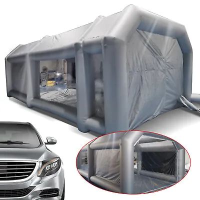 Buy Portable Inflatable Spray Paint Booth Tent Mobile For Car 2Air Filter 28x15x10FT • 815$
