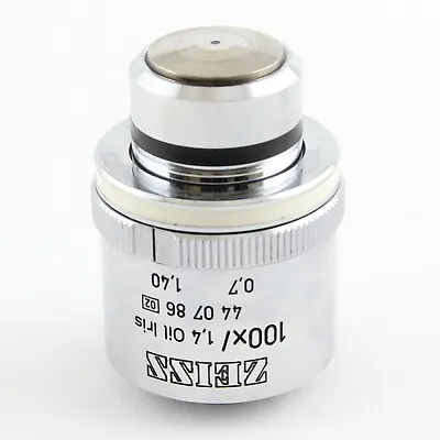 Buy Zeiss Plan Apochromat 100x 1.40 Oil Iris DIC Microscope Objective 440786 • 2,499.99$