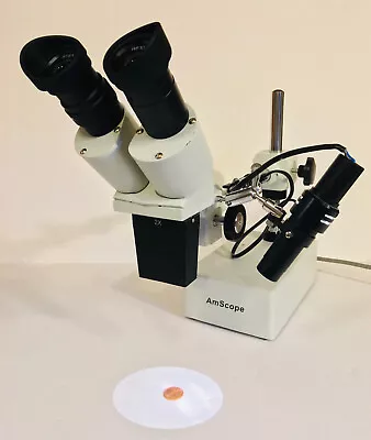 Buy AmScope 20x Stereo Microscope Boom Stand Dental Lab KK236 • 200$