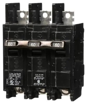 Buy Siemens BQ3B060 60-Amp 3-Pole 240V Circuit Breaker • 129.99$