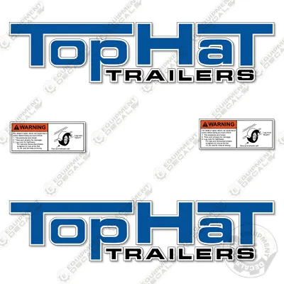Buy Fits Tophat Trailers Decal Kit (Set Of 2) Flatbed Trailer Replacement Decals  • 59.95$