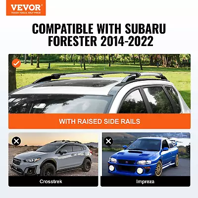 Buy VEVOR Roof Rack Cross Bars, Fit For 2014-2022 Subaru Forester With Raised Side R • 75.53$