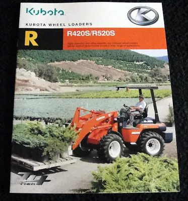 Buy Original 2008 Kubota 420s 520s Tractor Wheel Loader Catalog Brochure Very Nice • 7.95$