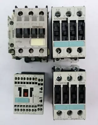 Buy Siemens Contactor Controls 3TF32 3RT1026-1A 3RT1015-2AB01 LOT OF 4 • 42.24$