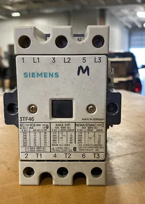 Buy Siemens 3-pole Contactor 3TF46 600V 70a • 49$