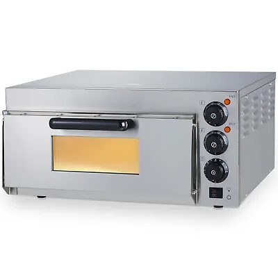 Buy VEVOR Electric Countertop Pizza Oven 16-inch 1700W With Adjustable Temp And Time • 198.99$