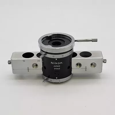 Buy Nikon Microscope Polarizer & Analyzer Intermediate Tube W. Phase Contrast Slider • 50$