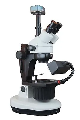 Buy Radical Gem Testing Gemology Darkfield 7-100x Zoom Stereo GIA Microscope 5Mp Cam • 1,169.10$