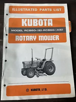 Buy KUBOTA RCB60-I(E) RCB60-IA(E) ROTARY MOWER PARTS MANUAL BOOK CATALOG Guide List • 19$