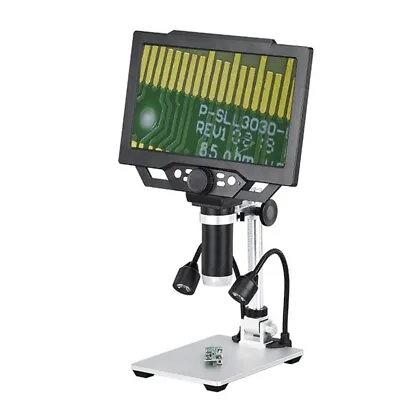 Buy 1-1600X Digital Microscope 9 Inch HD Display LED Dual Light For Soldering Repair • 133.88$