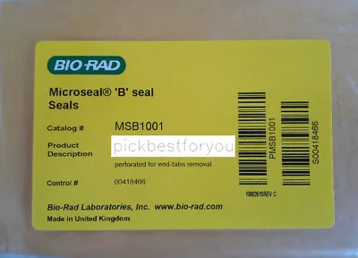 Buy 1pack/50pcs Bio-rad MSB1001 96-well Plate Sealing Film Ship Express #M794B-50 QL • 398.89$