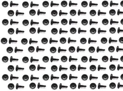 Buy 100 1/2  Tapping Screws  Self Drilling Tapper Philips Truss Washer Head Black • 7.49$