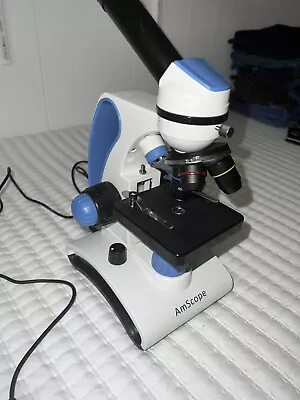 Buy AmScope 40X-1000X Dual Light Glass Portable Student Microscope • 36.99$