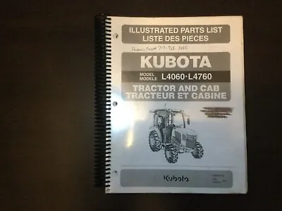 Buy Kubota L4060 And L4760 Tractor Illustrated Parts List • 50$