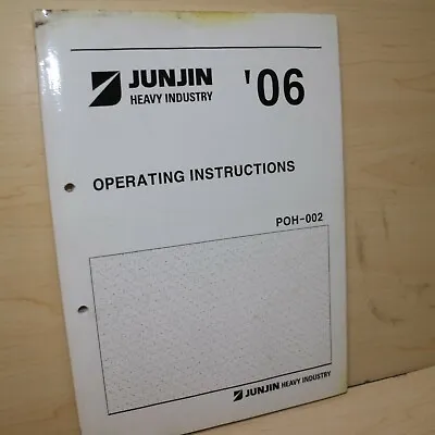 Buy 2006 JUNJIN 20M 30M 40M 50M Concrete Pump Truck Owner Operator Operation Manual • 52$