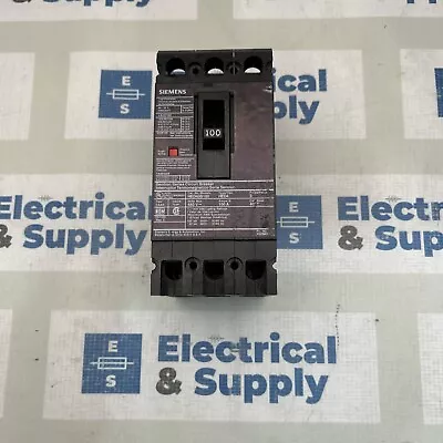 Buy HED43B100 Siemens Molded Case Circuit Breaker 3 Pole 100 Amp 480v Pullout • 350$
