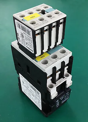 Buy Siemens Sirius 3RT10261BB40 3 Pole Contactor + Diode+ Auxiliary Contact Assembly • 55.99$