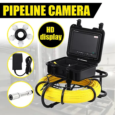 Buy 300ft Pipe Inspection Camera HD1200 TVL Drain Sewer Camera 9  LCD Monitor • 662.29$