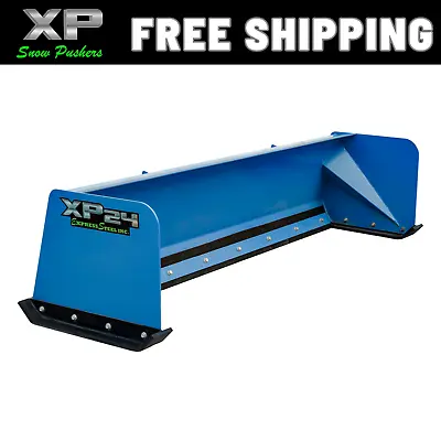 Buy 7' XP24  BLUE SNOW PUSHER - Skid Steer Loader – FREE SHIPPING • 1,800$