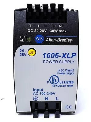 Buy Allen-Bradley 1606-XLP30E Ser. A Power Supply 24 VDC 1.3A 30W AB Series A Tested • 31.99$