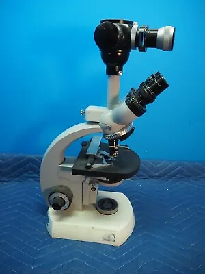 Buy Carl Zeiss Table Top Binocular  Microscope With 2 Objectives, Oculars And Camera • 299$