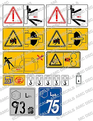 Buy Kubota Mini Digger Safety Warning Decal Sticker Set • 45.45$