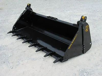 Buy 84  4-IN-1 Severe XTreme Tooth Bucket Fits Skid Steer Loader Quick Attach • 6,599.99$