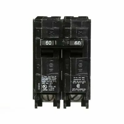 Buy Siemens Q260 2P 60A 120/240v Type QP Circuit Breaker NEW  • 39.95$