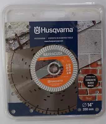 Buy Husqvarna BARRACUDA 14  (350mm) Concrete/Masonry Diamond Saw Blade NEW IN PACK • 75$