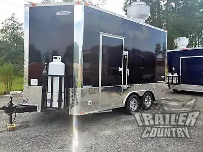 Buy NEW 8.5 X 14 Enclosed Mobile Kitchen Tail Gate Food Vending Concession Trailer • 55,395$