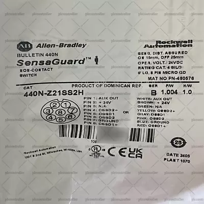 Buy New Allen-Bradley 440N-Z21SS2H 440N Non Contact Switch SensaGuard • 146$