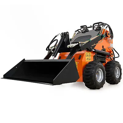 Buy Creworks Mini Skid Steer With Bucket 23 Hp Gas EPA Engine Track Loader For Farm • 7,999.99$