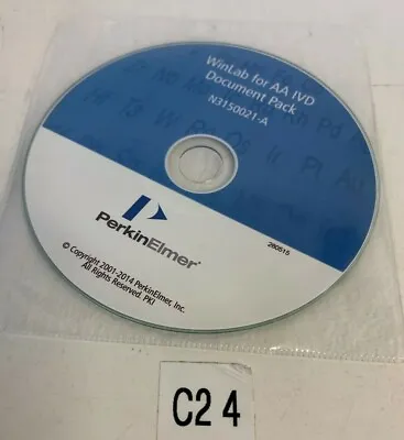 Buy Perkin Elmer WinLab For AA IVD Document Pack N3150021-A CD Software Sealed • 20$