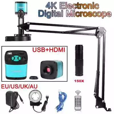 Buy 1080P HDMI USB Industrial Video Digital Microscope Camera For Repair Soldering • 184.10$