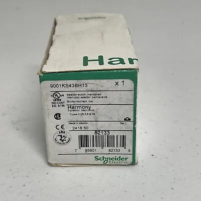 Buy New (Open Box) Schneider Electric Selector Switch 9001KS43BH13 • 52.99$