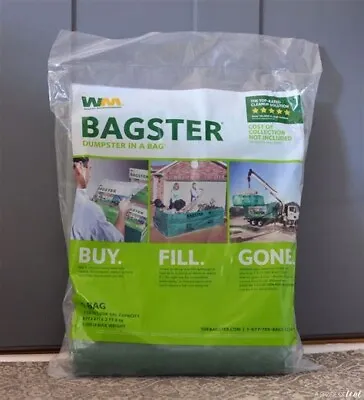 Buy Bagster 3CUYD Dumpster In A Bag NEW SEALED Fast Shipping Fire ✅ Waste Management • 9.99$