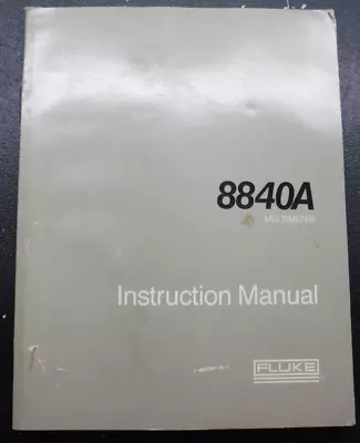 Buy 8840A Multimeter - Instruction Manual • 24.99$