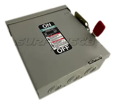 Buy Siemens GNF321R Safety Switch, 3-Pole, 30 Amp, 240Vac, NEMA 3R, Non-Fusible • 50$