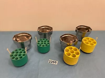 Buy SET OF FOUR Beckman GS-6R Rotor Buckets With Inserts 339158, 349950 • 299.99$