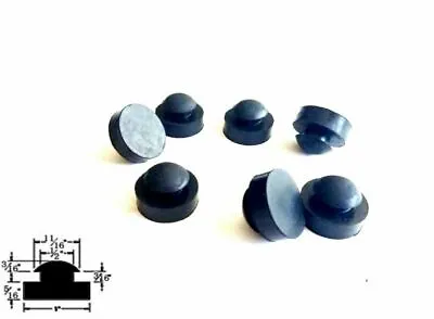 Buy Pack Of 8 Push-in Rubber Bumper Feet Tight Grip Stem Stoppers/Hole Plugs - 1  Fl • 11.24$