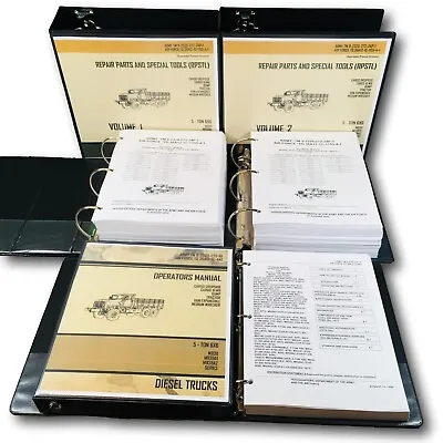 Buy 5 Ton 6x6 M923 M925 M927 M928 M929 Cargo Truck Parts Operators Manual Set Book • 154.97$