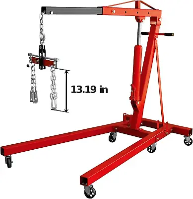 Buy Heavy Duty Engine Hoist Leveler Cherry Picker Shop Crane Load Lift Tool 1500 Lbs • 43.96$