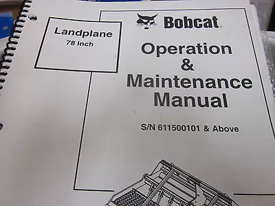 Buy Bobcat Landplane Operation & Maintenance Manual • 8.99$