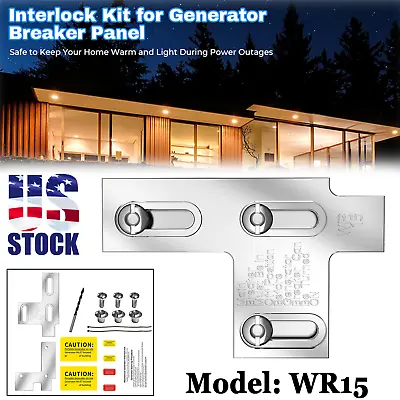 Buy Billet Generator Interlock Kit For Siemens 200 Amp / Murray 150 Amp Panel KTS-15 • 47.99$